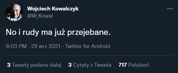 Tak Wojciech Kowalczyk podsumował sytuacje Koemana... :D